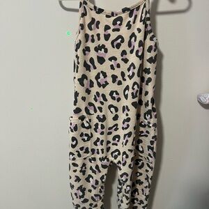 Leopard Print Jumpsuit toddler 3T